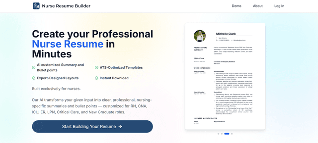 Nurse Resume Builder